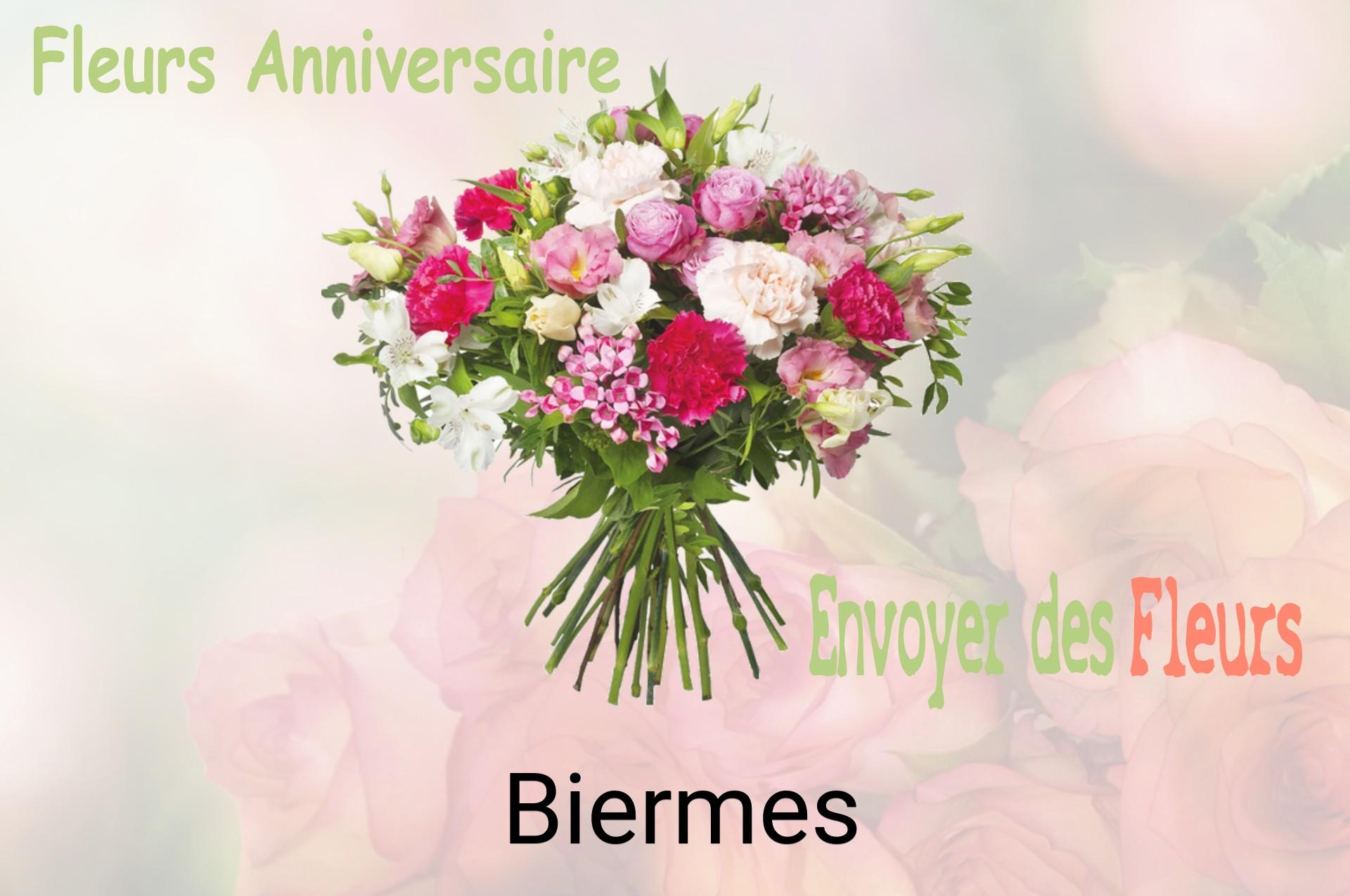 Bouquet de fleurs d’anniversaire livré à Biermes